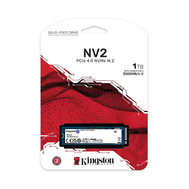 Ổ cứng SSD Kingston NV2 1000GB M.2 2280 NVMe PCIe SNV2S/1000G