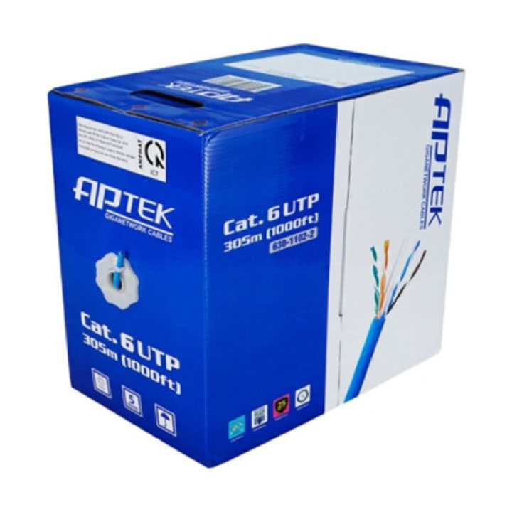 Cáp mạng CAT6 UTP 23AWG 305m APTEK 630-1102-2