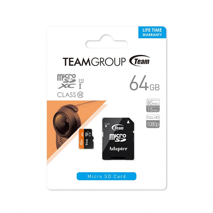 Thẻ nhớ MicroSD Team 64GB Micro SDHC UHS-I