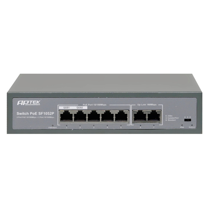 Unmanaged Switch 5 port PoE APTEK SF1052P