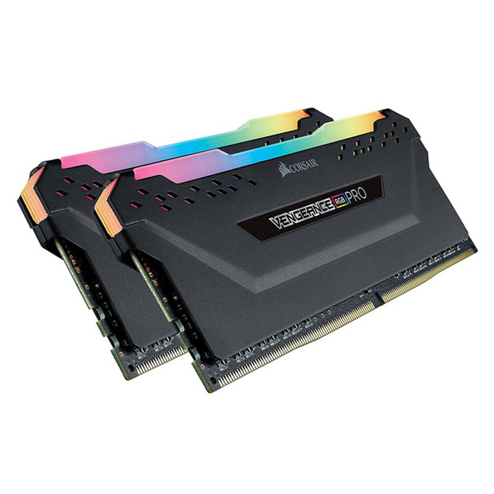 Ram Corsair Vengeance RGB PRO 16GB (2x8GB) DDR4 3000MHz CMW16GX4M2C3000C15 - Black