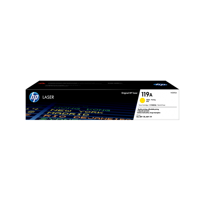 Mực in HP 119A Yellow Original Laser Toner Cartridge (W2092A)