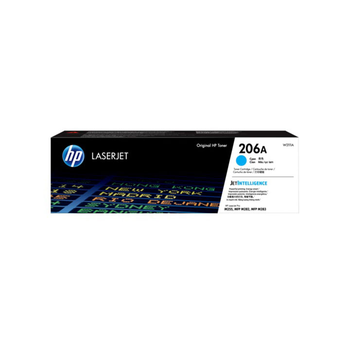 Mực in HP 206A Cyan Original Laser Toner Cartridge (W2111A)