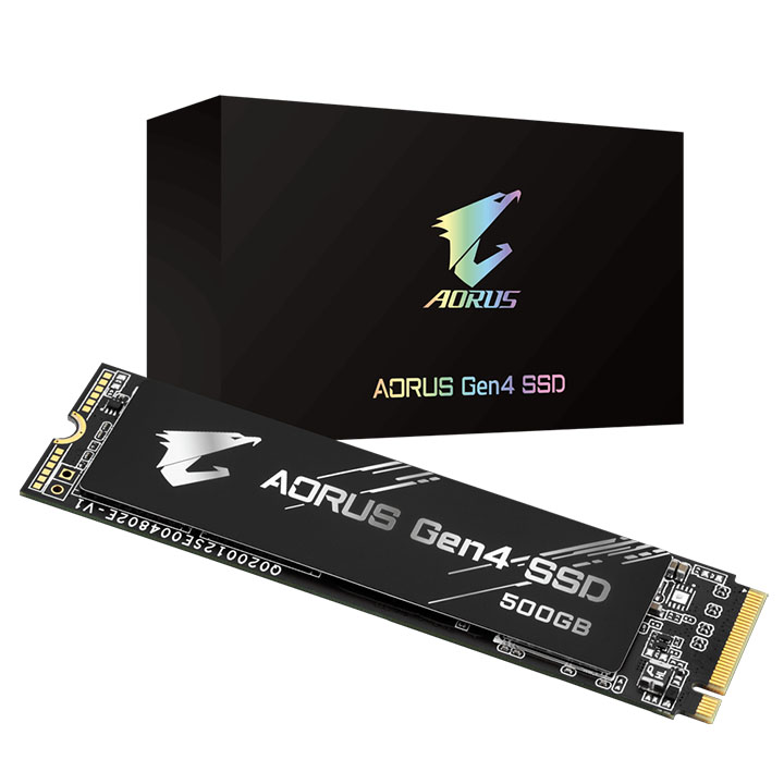 Ổ Cứng SSD Gigabyte AORUS 500GB M.2 2280 PCIe NVMe Gen4 x4 GP-AG4500G