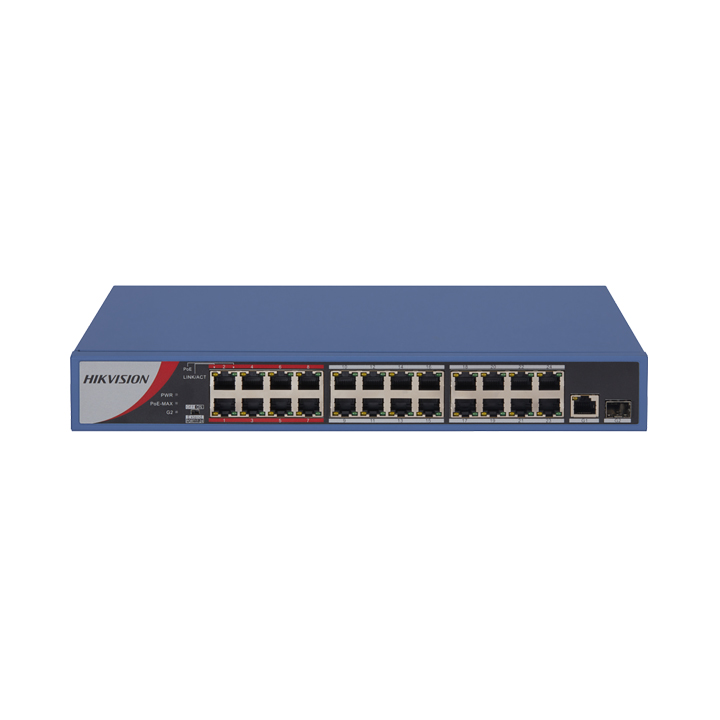 Switch 24 cổng 100Mbps PoE + 2 Combo 1G LAN/SFP Hikvision DS-3E0326P-E(C)