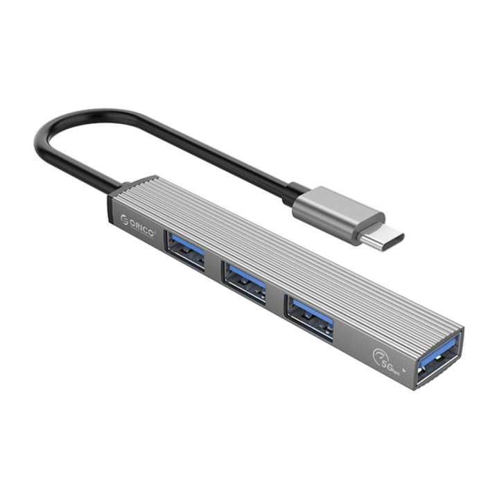 Bộ chia Type C ra 4 cổng USB 3.0 ORICO AH-13-GY-BP