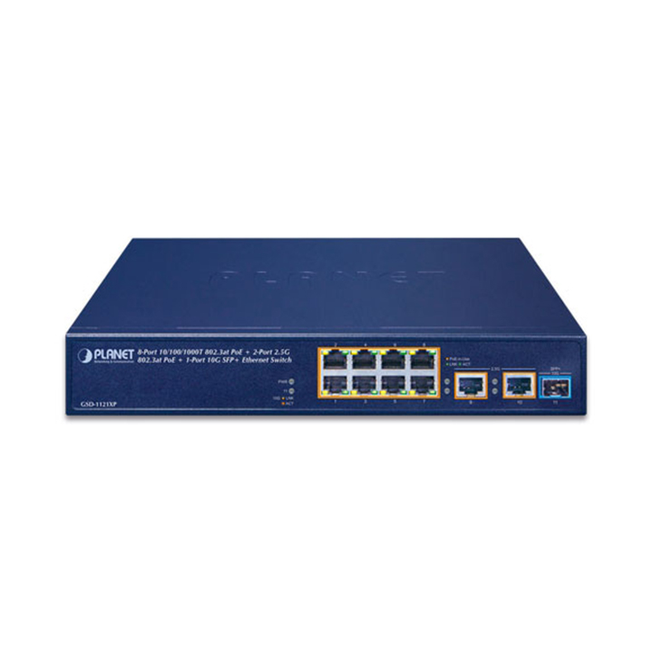 Unmanaged Gigabit Switch 10 Port POE PLANET GSD-1121XP