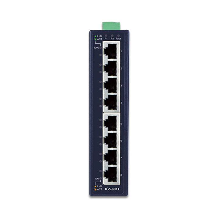 Switch công nghiệp 8 Cổng Gigabit PLANET IGS-801T