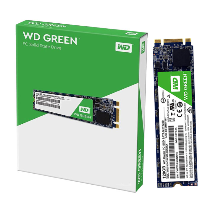 Ổ cứng SSD WD Green 120GB M2-2280 SATA 3 WDS120G2G0B