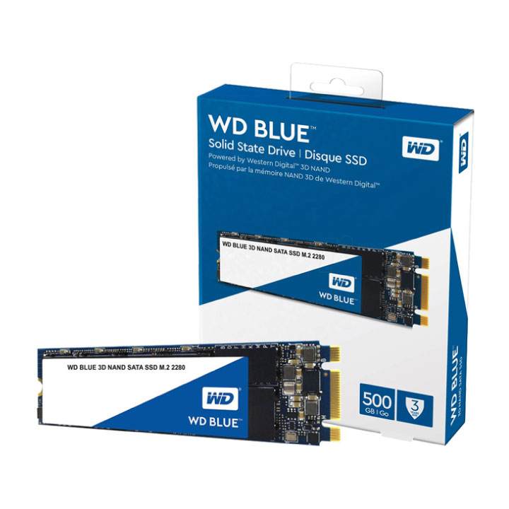 Ổ cứng SSD WD Blue 500GB M2-2280 SATA 3 WDS500G2B0B