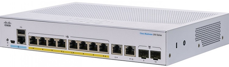 Switch Cisco CBS250-8P-E-2G-EU