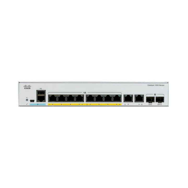 Thiết bị chuyển mạch Catalyst Cisco C1000-8FP-2G-L (8 Port GE PoE + 2 Port 1G SFP)