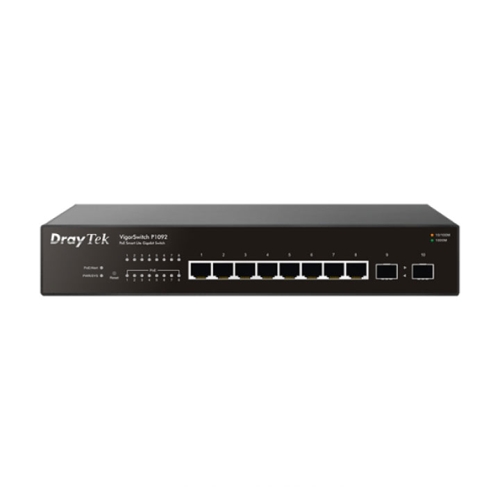 Thiết Bị Mạng Switch DrayTek 8 Port VigorSwitch P1092