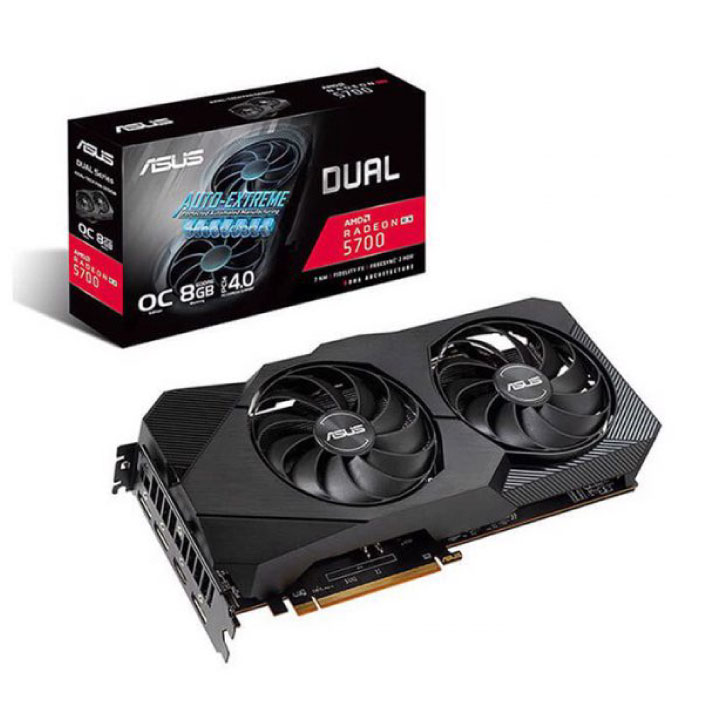 Card màn hình Asus Radeon RX 5700 EVO Dual OC edition 8GB GDDR6 (DUAL-RX5700-O8G-EVO)