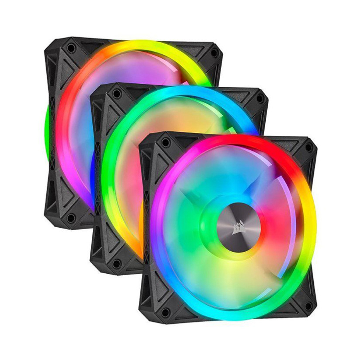 Bộ 3 quạt máy tính 120mm Corsair QL120 RGB kèm Node Core CO-9050098-WW