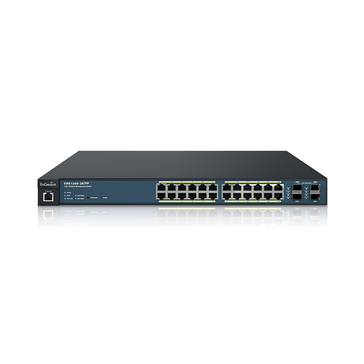 Managed Gigabit Switch 24 Port GE POE ENGENIUS EWS1200-28TFP