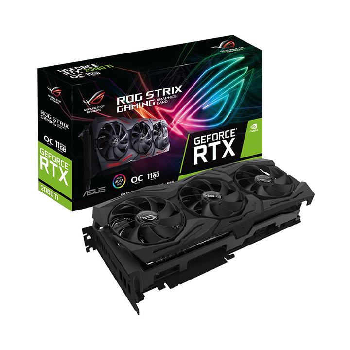 Card màn hình Asus GeForce RTX 2080Ti OC edition 11GB GDDR6 Rog Strix (ROG-STRIX-RTX2080TI-O11G-GAMING)