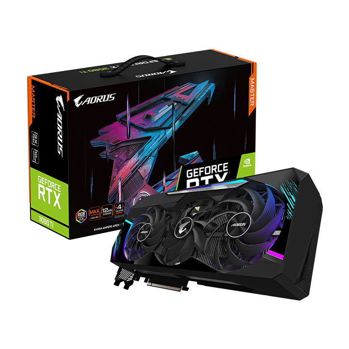 Card màn hình Gigabyte AORUS GeForce RTX™ 3080 Ti MASTER 12G GV-N308TAORUS M-12GD