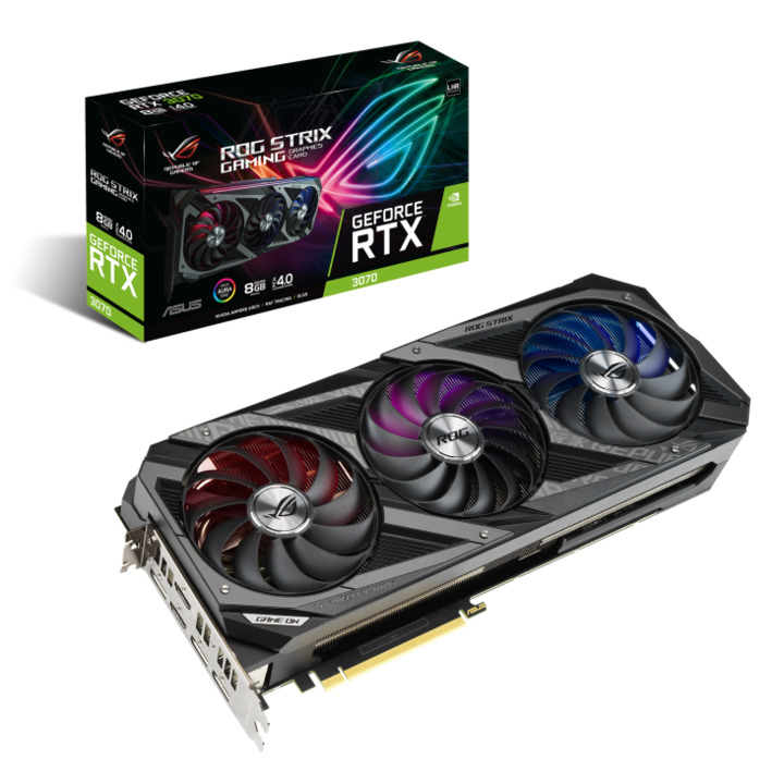 Card màn hình Asus ROG STRIX GeForce RTX 3070 V2 8GB GAMING GDDR6