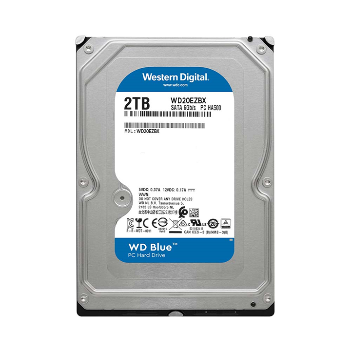 Ổ cứng HDD WD Blue 2TB 3.5″ SATA 3 WD20EZBX