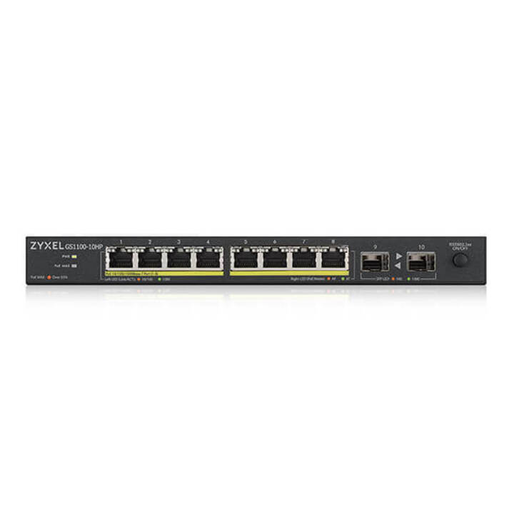 Unmanaged Gigabit Switch 8 Port POE ZYXEL GS1100-10HP