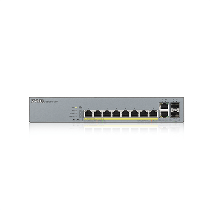 Smart Managed Gigabit Switch POE 8 Port ZYXEL GS1350-12HP