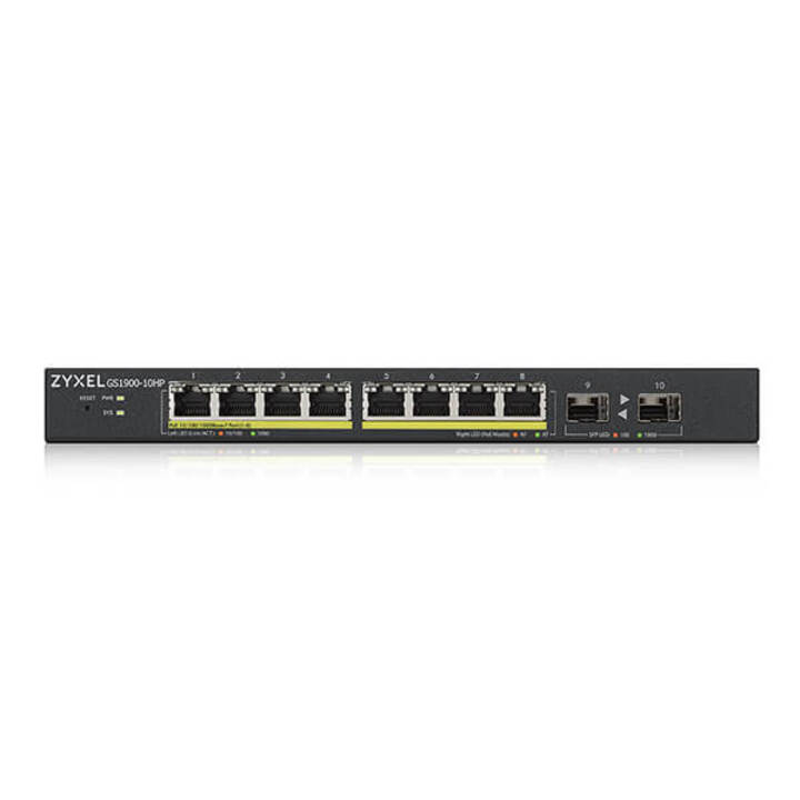 Smart Managed Gigabit Switch 8 Port POE ZYXEL GS1900-10HP