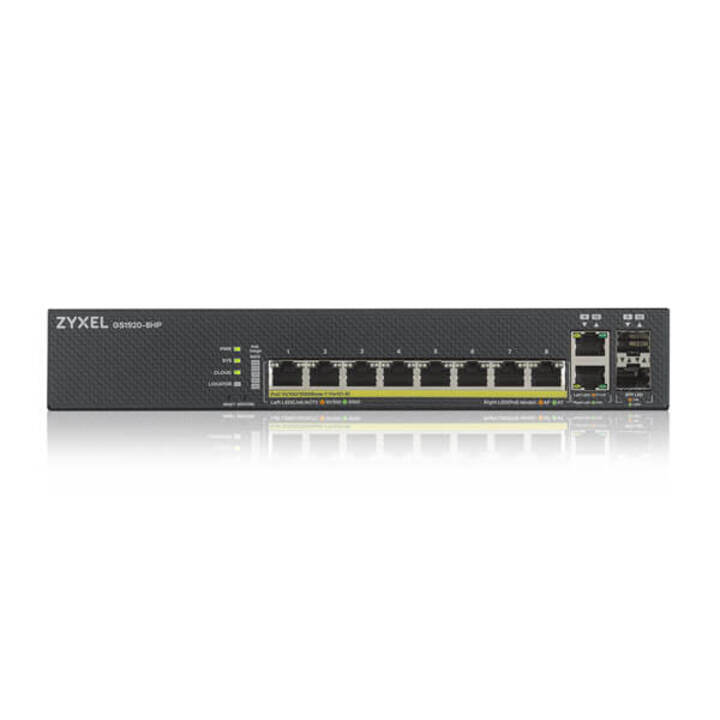 Smart Managed Gigabit Switch 8 Port POE ZYXEL GS1920-8HPv2