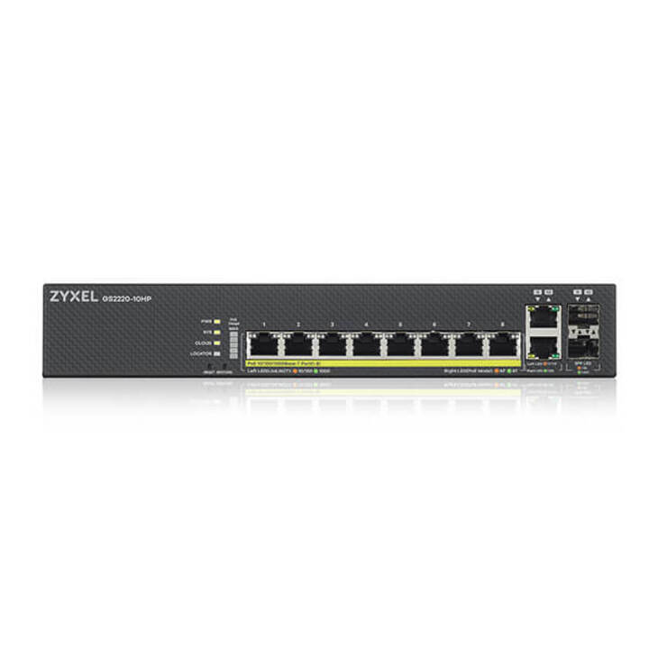 Managed Gigabit Switch L2 POE 10 Port 2 SFP ZYXEL GS2220-10HP