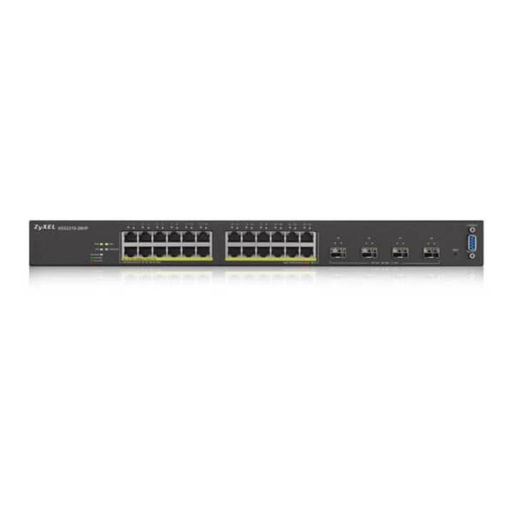 Managed Gigabit Switch L3 24 Port POE + 4 Port 10G SFP ZYXEL XGS2210-28HP