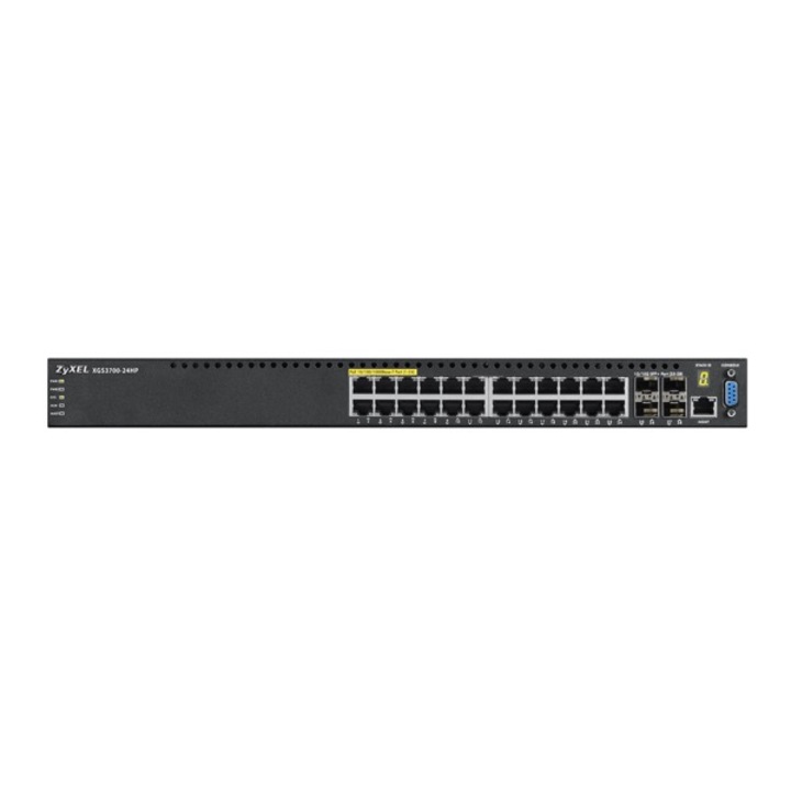 Managed Gigabit Switch L3 24 Port POE + 4 Port 10G SFP ZYXEL XGS3700-24HP