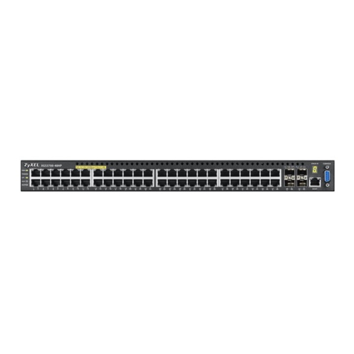 Managed Gigabit Switch L3 48 Port POE + 4 Port 10G SFP ZYXEL XGS3700-48HP