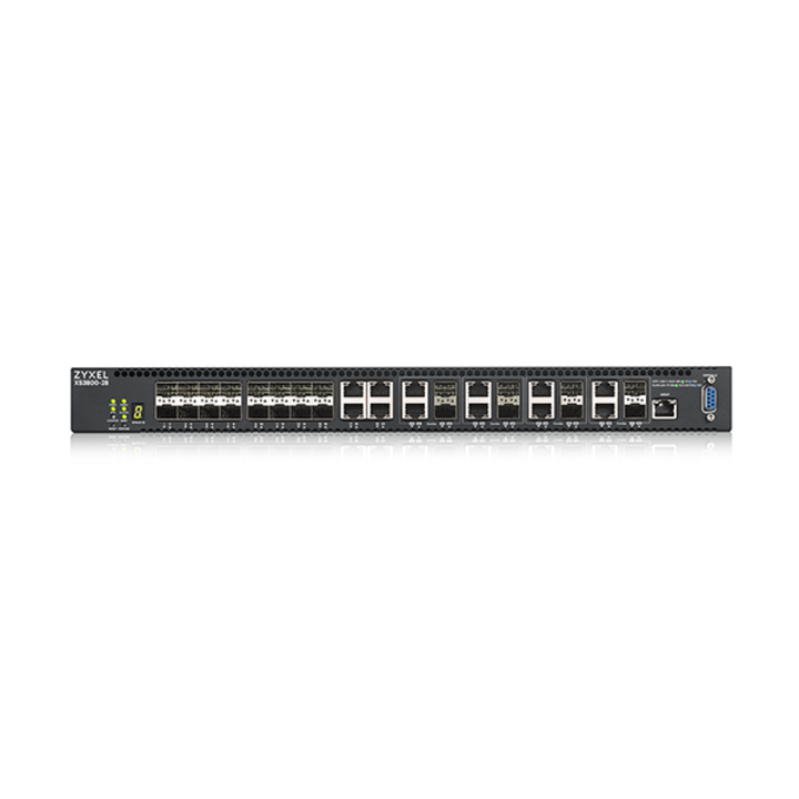 Managed Gigabit Switch L2+ 4 Port 10GE + 8 Port 10G Combo + 16 Port 10GSFP ZYXEL XS3800-28