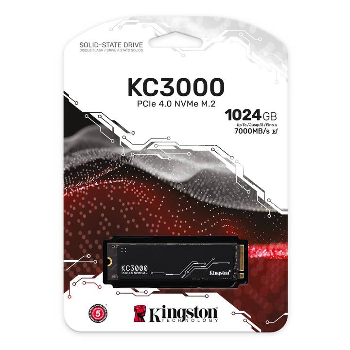 Ổ cứng SSD Kingston 1TB M2 NVMe PCIe Gen4x4 SKC3000S/1024G