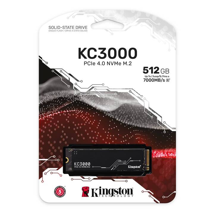 Ổ cứng SSD Kingston 512GB M2 NVMe PCIe Gen4x4 SKC3000S/512G