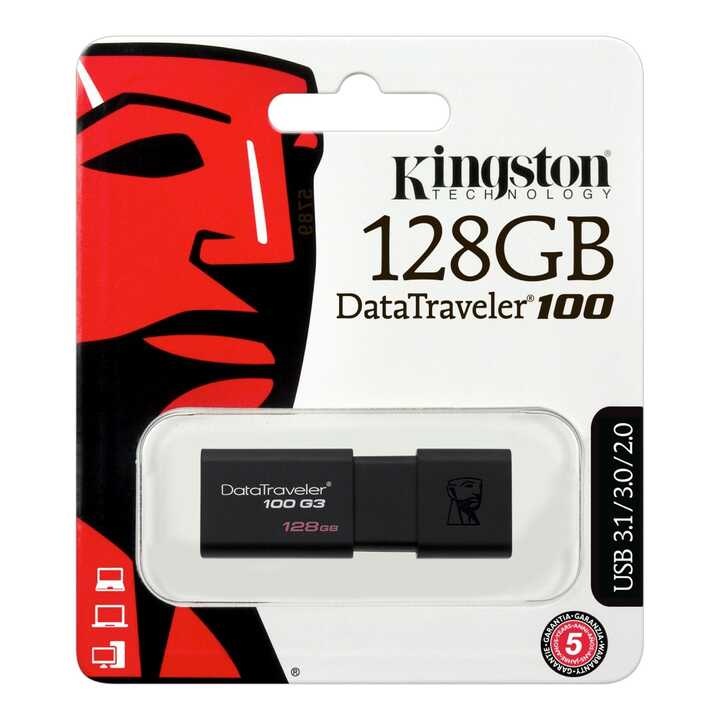 USB Kingston DataTraveler 100 G3 128GB DT100G3 USB 3.0