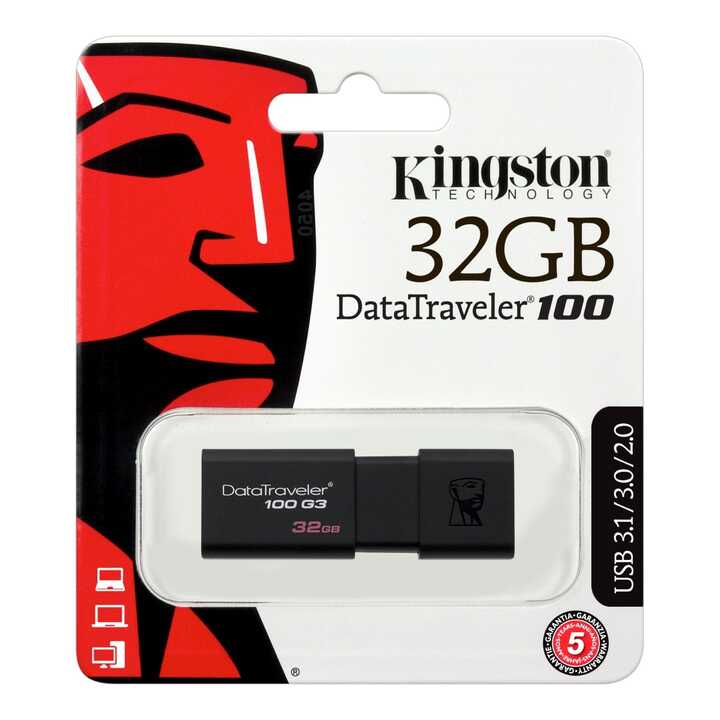 USB Kingston DataTraveler 100 G3 32GB DT100G3 USB 3.0