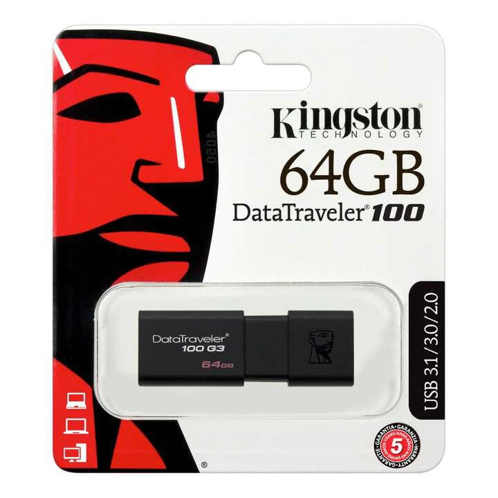 USB Kingston DataTraveler 100 G3 64GB DT100G3 USB 3.0