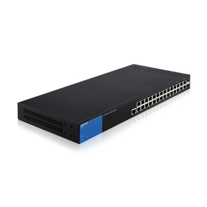 Managed PoE Gigabit Switch Linksys 28 Port LGS528P