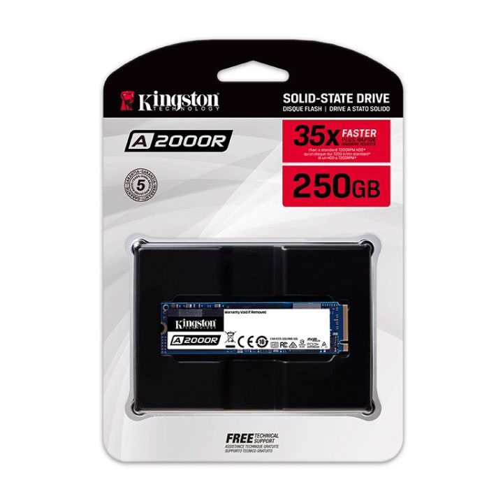 Ổ cứng SSD Kingston A2000 250GB M.2 2280 NVMe PCIe (SA2000M8/250G)