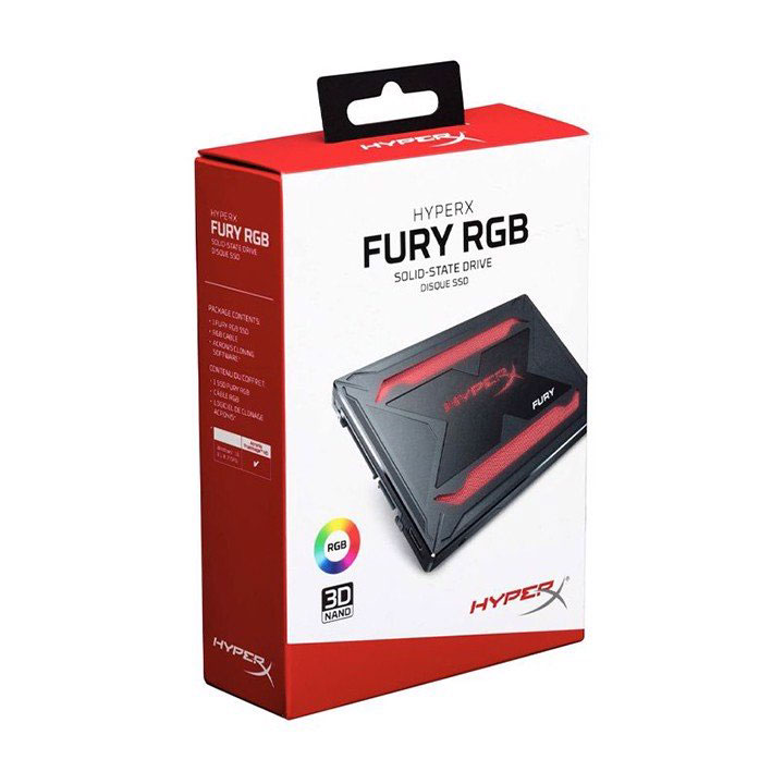 Ổ cứng SSD Kingston HyperX Fury RGB 240GB 2.5 inch Sata 3 (SHFR200/240G)