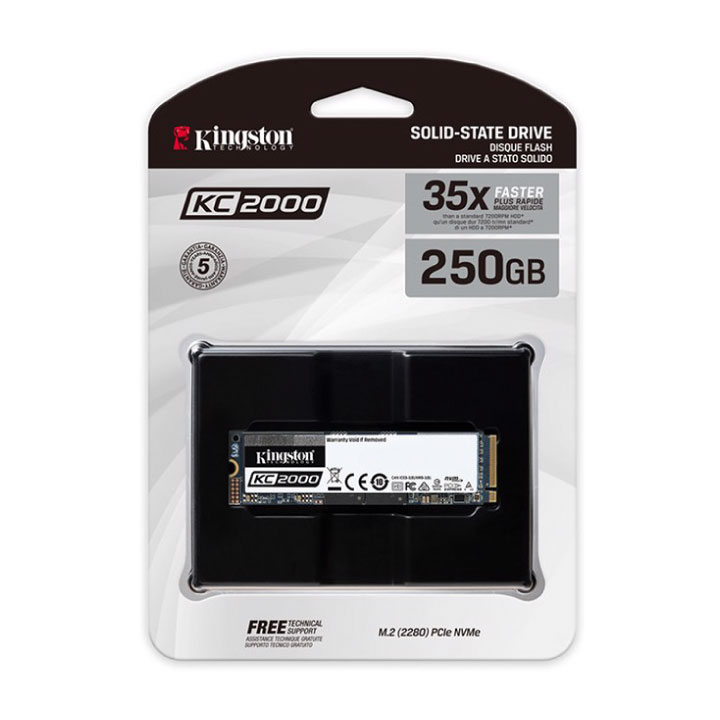 Ổ cứng SSD Kingston SKC2000 250GB M.2 2280 NVMe PCIe (SKC2000M8/250G)