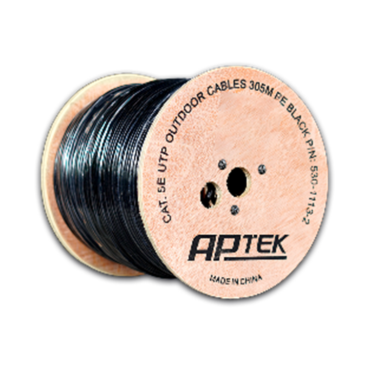 Cáp mạng ngoài trời CAT5e UTP Copper 24AWG 305m APTEK 530-1113-2