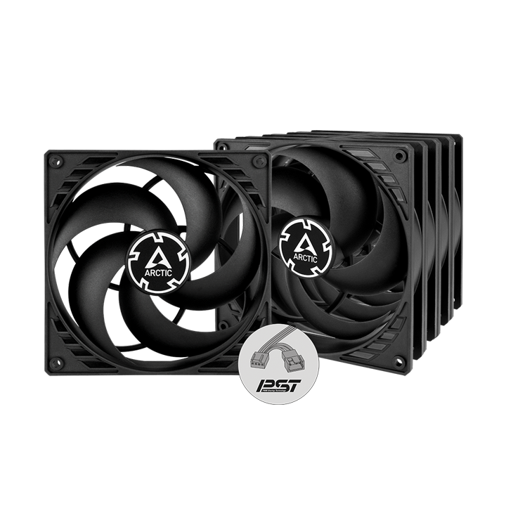 Fan case Arctic P14 PWM PST Black - 5 Pack