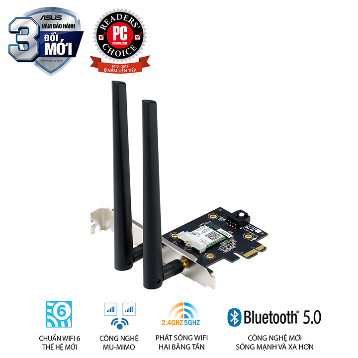 Card mạng WiFi PCI Express ASUS PCE-AX3000