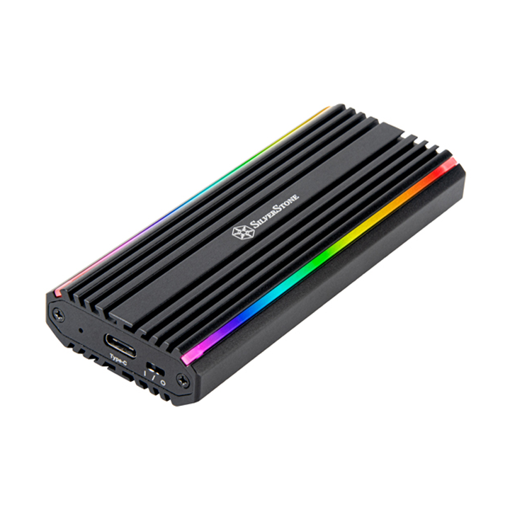 Box ổ cứng USB-C 3.2 SSD RGB SilverStone MS13