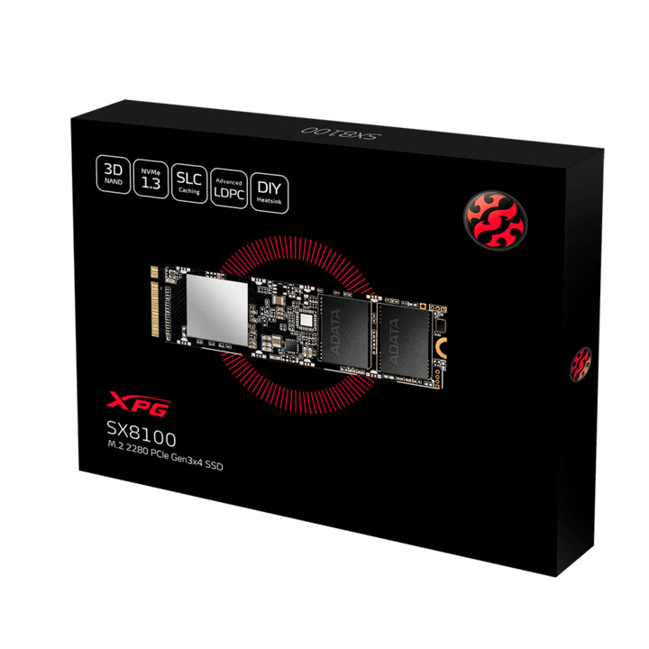 Ổ Cứng SSD Adata XPG SX8100 2TB M.2 2280 PCIe NVMe Gen3 x4 ASX8100NP-2TT-C