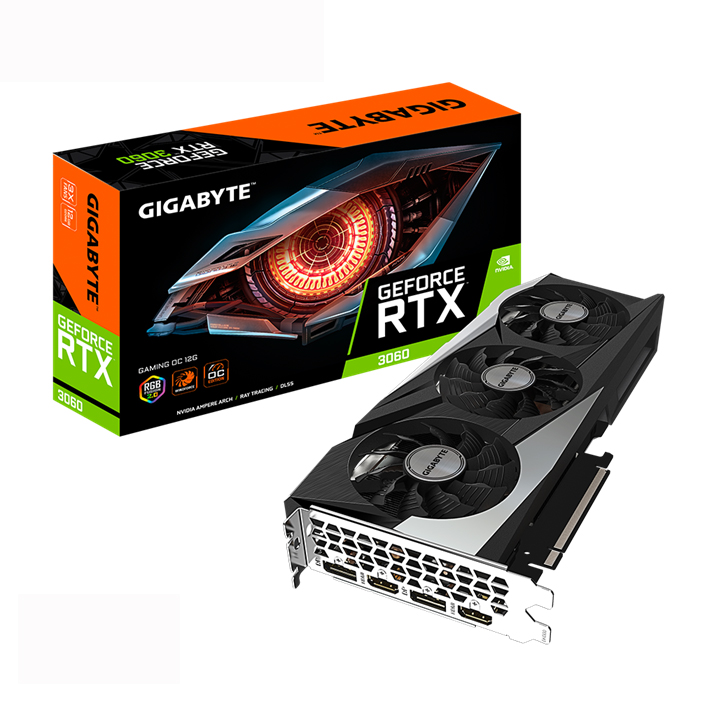 Card màn hình Gigabyte GeForce RTX™ 3060 GAMING OC 12G GV-N3060GAMING OC-12GD