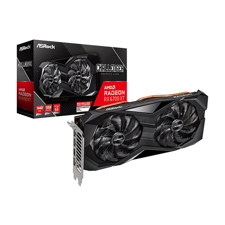 Card màn hình Asrock AMD Radeon RX 6700 XT Challenger D 12GB