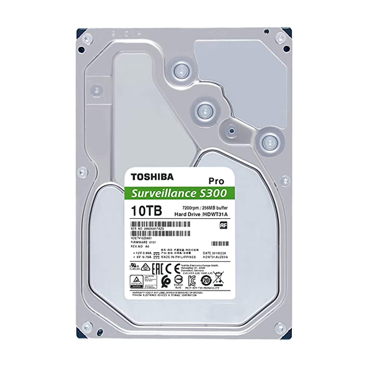 Ổ cứng HDD Toshiba 10TB HDWT31AUZSVA 3.5inch dành cho Camera